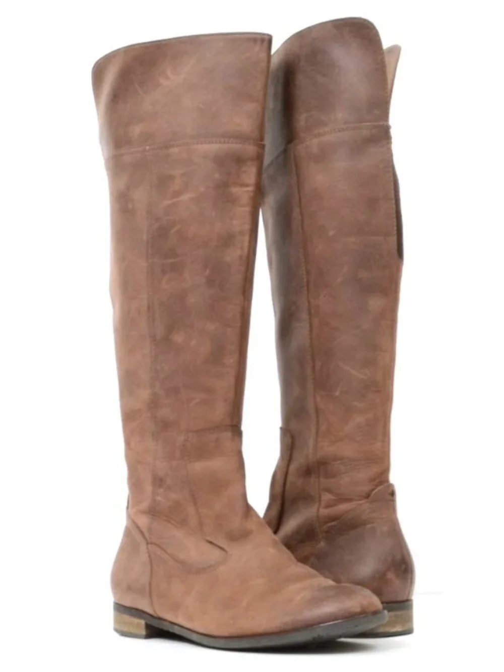 Indigo Rd Women's 10 Brown Leather Riding Over the Knee Boots Festival Western